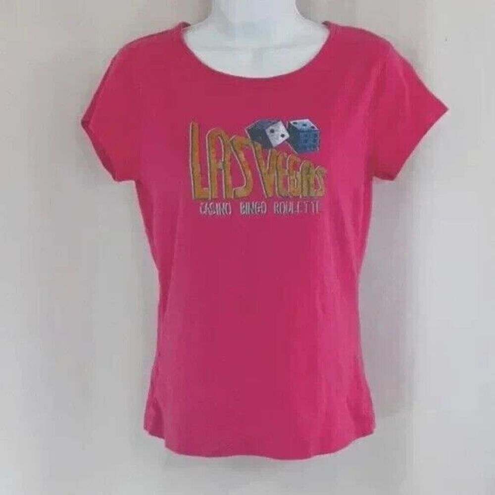 Route 66 t-shirt size medium Las Vegas pink